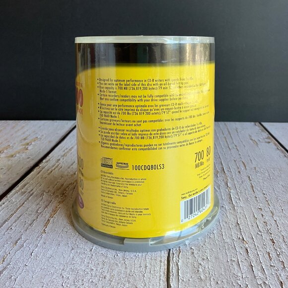 SONY Blank CD-R 700 MB 80 Min 1x - 48x High Speed 100 discs 💿 - Picture 3 of 4